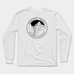 Trondheim Map Long Sleeve T-Shirt